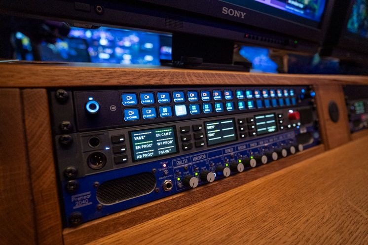 Dota 2 OB truck Stream Deck Studio Up close