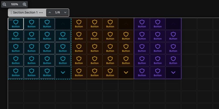 Bitfocus - Sections - Buttons Features